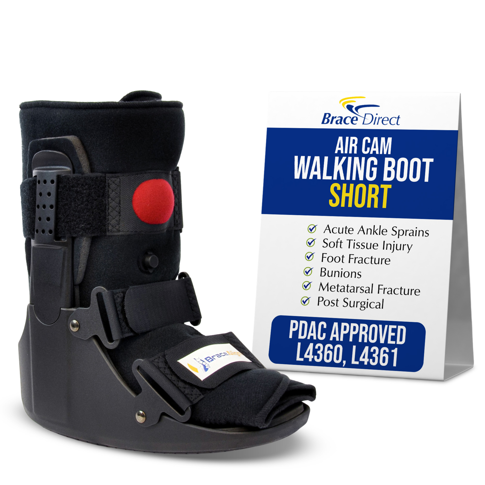 Air CAM Walker Fracture PDAC L4360/L4361Boot Short Full Medical